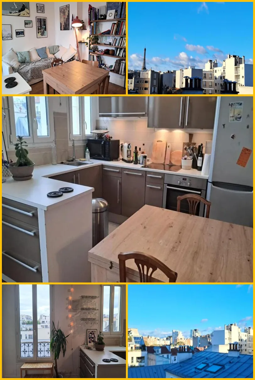 Appt Lumineux Vue Tour Eiffel 호텔 기타 이미지