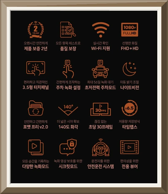 아이리버 2채널 FHD+HD 초가성비 차량용 블랙박스 FH1 WiFi 스마트폰 연동지원 사진3