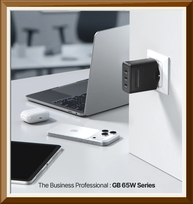 PD 3.2 65W AVS GaN 접지 멀티 초고속 충전기 GB653 블랙 사진4