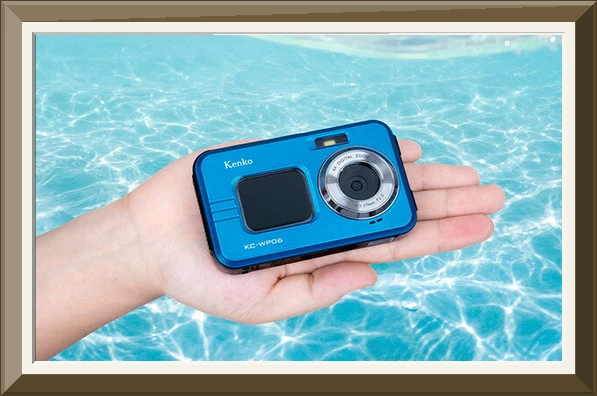 켄코 Kenko 방수 컴팩트 디지털 카메라 800만 KC-WP06 ST 163566 블루 사진3