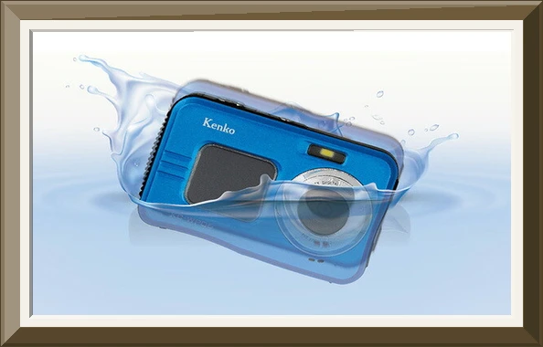 켄코 Kenko 방수 컴팩트 디지털 카메라 800만 KC-WP06 ST 163566 블루 사진4