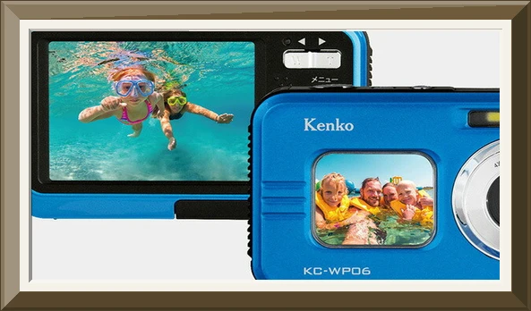 켄코 Kenko 방수 컴팩트 디지털 카메라 800만 KC-WP06 ST 163566 블루 사진5