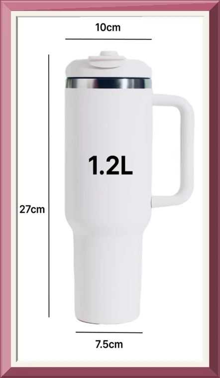 근지 1.2리터 대용량 차량용 캠핑용 텀블러 밀폐 이중 진공 보온보냉, 1개, 1200ml, 블랙 사진4