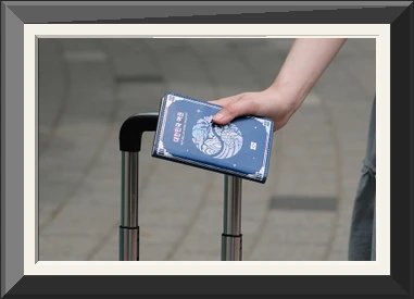 rfid 차단 안티스키밍 자개 해킹방지 커플 여권케이스 사진4