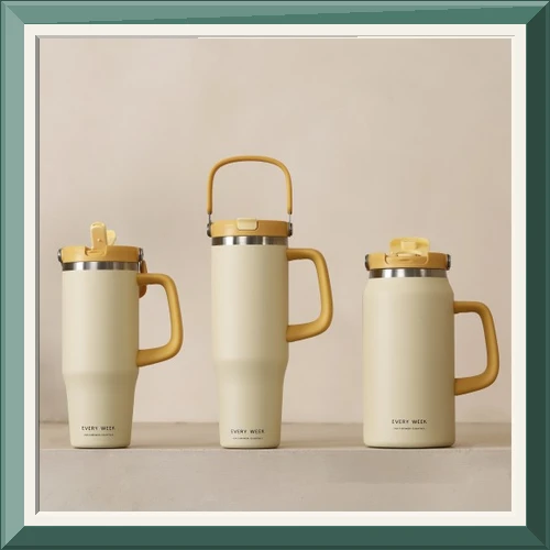 스텐 텀블러 보온 보냉 대용량 손잡이 아이스 완전 밀폐 템블러 콜드컵 900ml 기본형 사진5