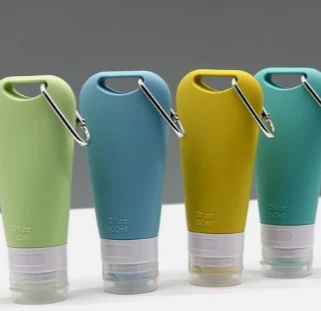 세면도구 여행용샴푸세트 세면 용품 휴대용세안도구 A. 90ml 라이트 그레이 친환경 실리콘 사진3