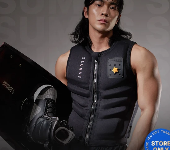 썸쓰 성인 구명조끼 라이프자켓 경량 얇은 부력조끼 워터파크 슬림핏 네오프렌 사진2