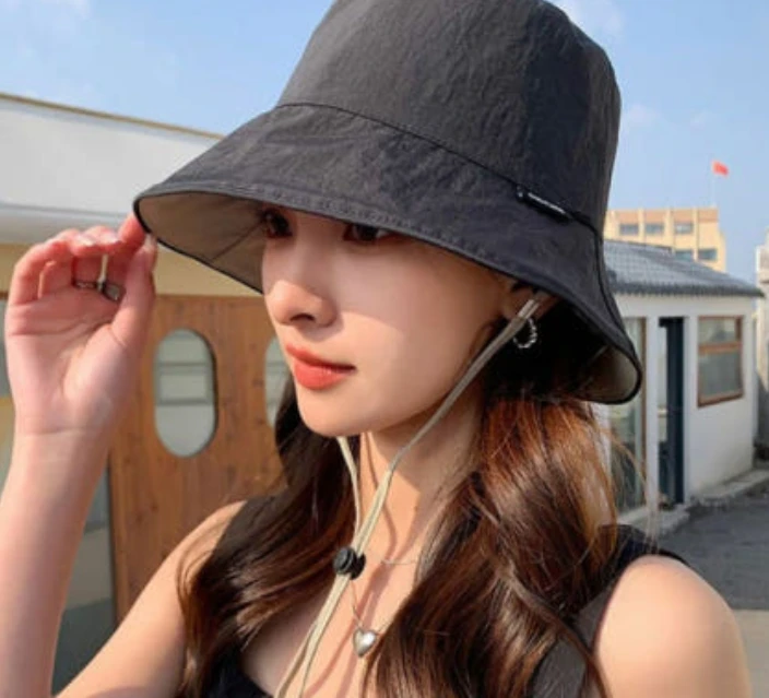 베이직 여성 벙거지 모자 리버서블 여성 버킷 햇 데일리 양면 사진3